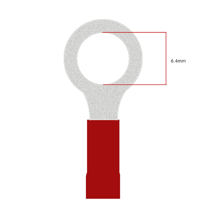 6.4mm Ring Terminal - Red (WT.32)